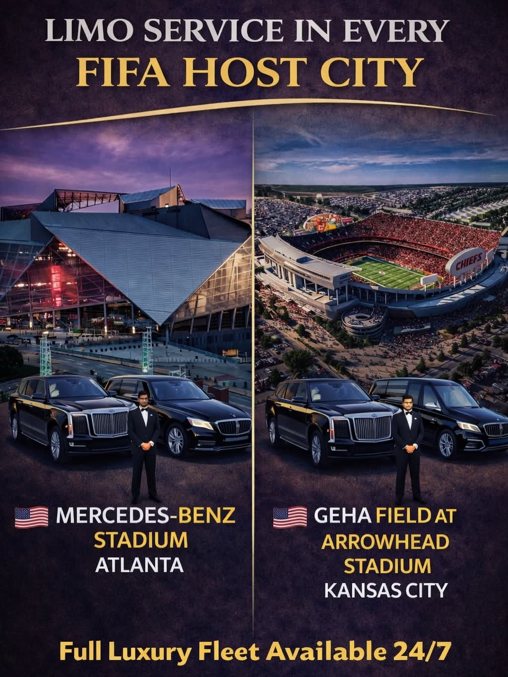 MFS Limo Service in Every FIFA 2026 Host City - Atlanta and Kansas City