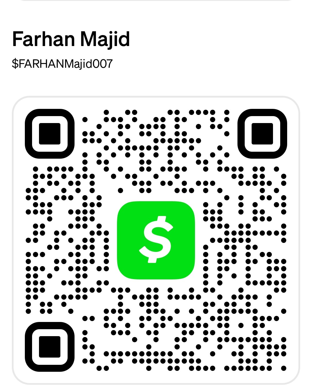 Cash App QR Code